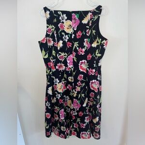 Ralph Lauren Black floral dress, Fit And Flare Size 16